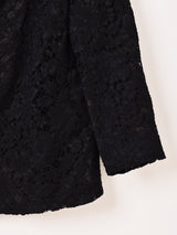 ブラックレース ドレス 2ピースセットアップ