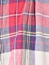 アメリカ製 チェック柄 コットン ショートパンツ W34