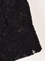 ブラックレース ドレス 2ピースセットアップ
