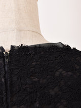 ブラックレース ドレス 2ピースセットアップ