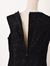 ブラックレース ドレス 2ピースセットアップ