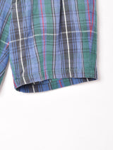 チェック柄 コットン ショートパンツ W34