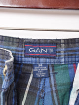 チェック柄 コットン ショートパンツ W34