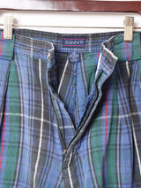 チェック柄 コットン ショートパンツ W34