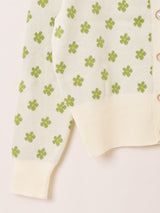 【2色展開】Elcamino 花柄 カーディガン