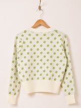 【2色展開】Elcamino 花柄 カーディガン