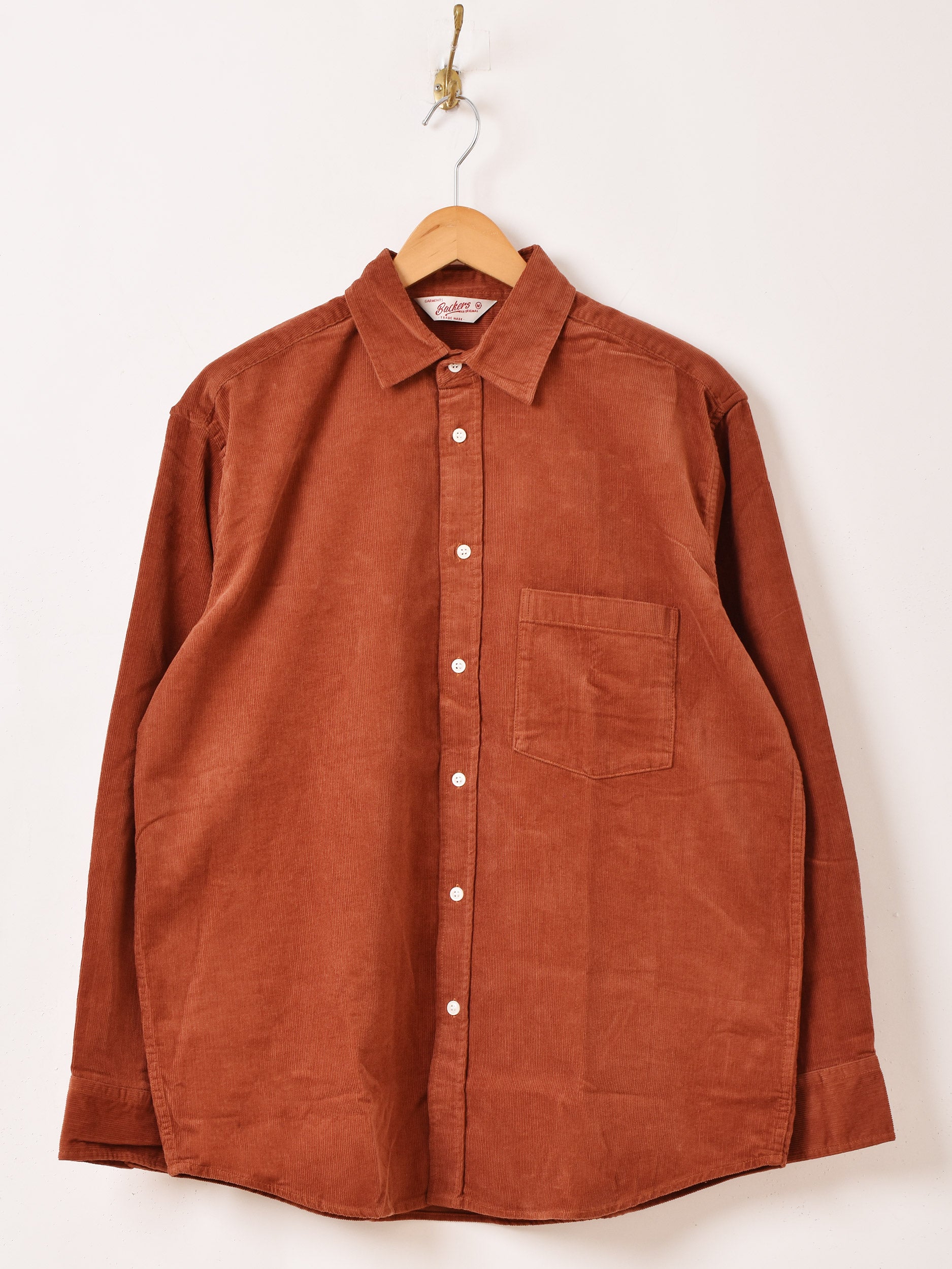 3色展開】Backers コーデュロイ 長袖シャツ – 古着屋Top of the Hillの