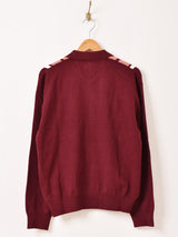 【3色展開】Backers 襟付き ストライプ カーディガン