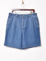 TOMMY HILFIGER タック入り デニムショートパンツ W34
