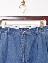 TOMMY HILFIGER タック入り デニムショートパンツ W34