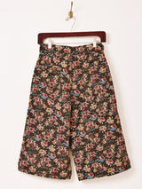 【2色展開】Elcamino 花柄 ゴブラン織り ハーフパンツ