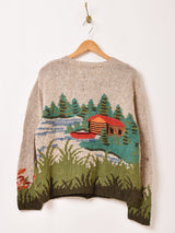 アニマル 犬&鳥 カーディガン