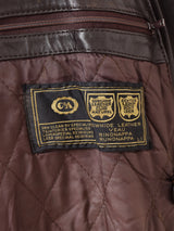 ”C&A” レザー ロングコート