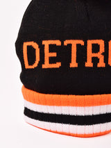 【3色展開】ポンポン付き ロゴ ニットキャップ「DETROIT」