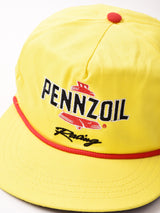 アメリカ製 ロゴ刺繍入り キャップ「PENNZOIL」