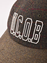 【4色展開】カレッジ刺繍入り ウール キャップ