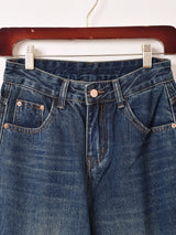 Meridian サイドスウィッチ ワイドデニムパンツ