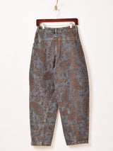 【2色展開】Meridian ジャガード カーブデニムパンツ