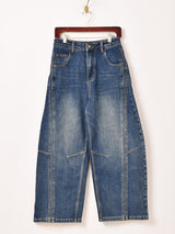 Meridian 3Dデザイン カーブデニムパンツ