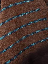 【2色展開】Meridian ラインデザイン ファー カーディガン