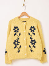 【2色展開】Meridian フラワーモチーフ カーディガン