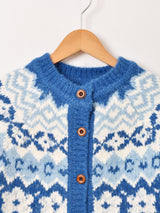 【2色展開】Meridian フェアアイル柄 カーディガン