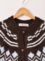 【2色展開】Elcamino ノルディック風 カーディガン