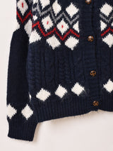 【2色展開】Elcamino ノルディック風 カーディガン