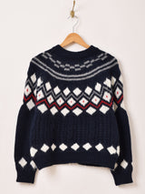 【2色展開】Elcamino ノルディック風 カーディガン