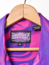 Jimi Hendrix プリント 刺繍入り 半袖オープンカラーシャツ