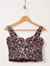 【2色展開】Meridian 花柄 ゴブラン織り ビスチェ