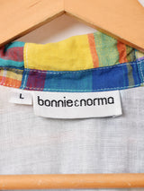 アメリカ製 チェック柄 マルチカラー テーラードジャケット