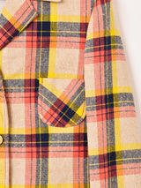 チェック柄 テーラードジャケット