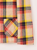 チェック柄 テーラードジャケット