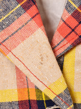 チェック柄 テーラードジャケット