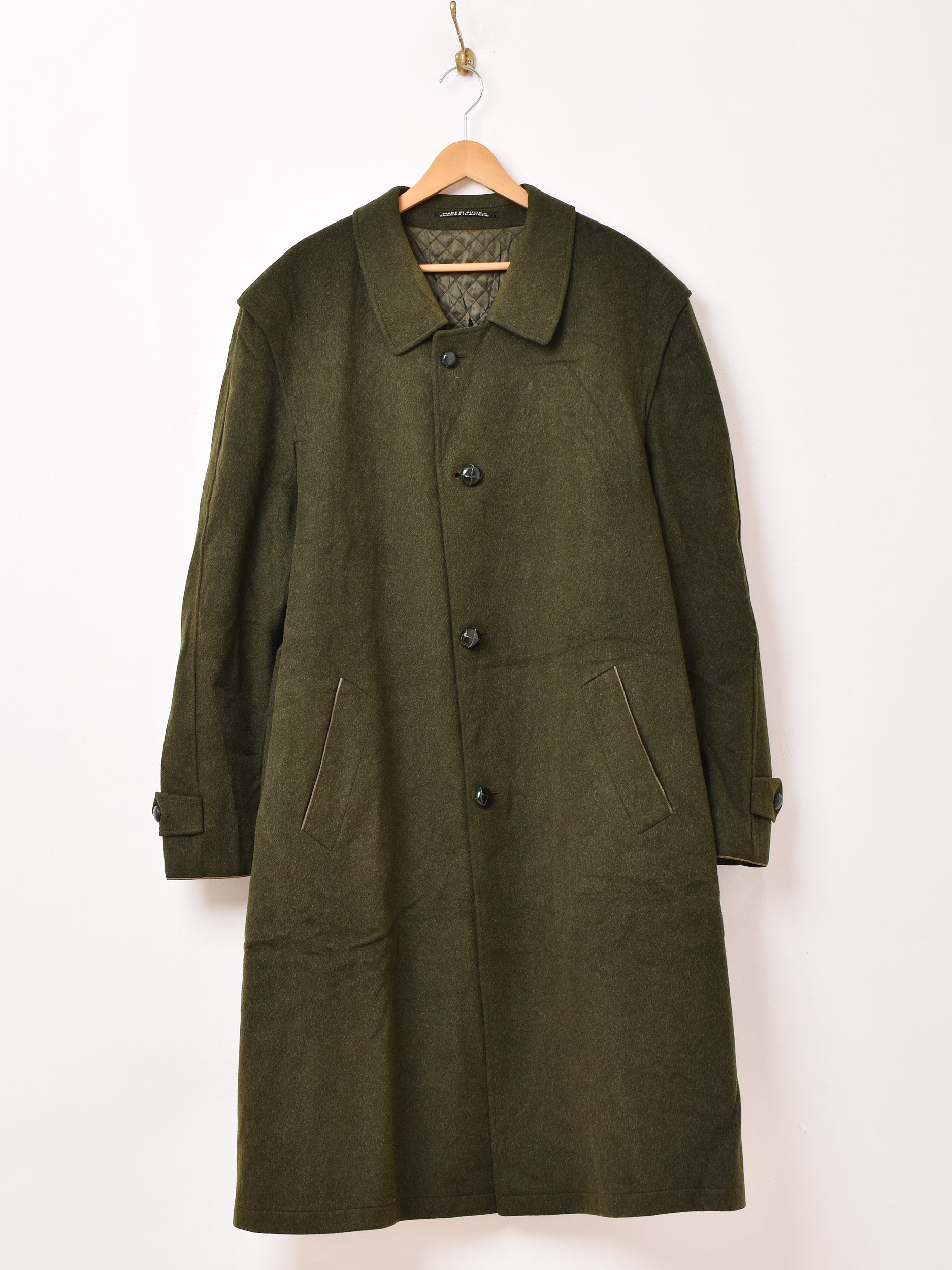 【入手困難】STEIN BOCK ローデンダッフルコート　カシミヤ混　ジップ付き 入手困難】STEIN BOCK ローデンダッフルコート カシミヤ混