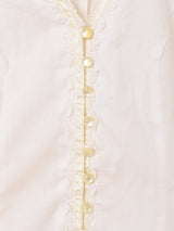 70's〜80's アメリカ製 "GUNNESAX" ホワイトブラウス