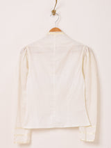 70's〜80's アメリカ製 "GUNNESAX" ホワイトブラウス