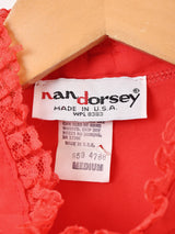 アメリカ製 長袖 フリルブラウス