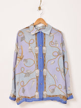 マリン柄 長袖シャツ