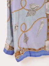 マリン柄 長袖シャツ