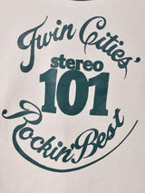 【4色展開】Elcamino クロップド プリント リンガーTシャツ