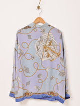 マリン柄 長袖シャツ