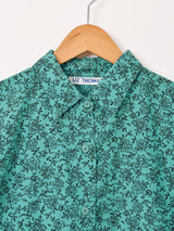 花柄 長袖シャツ