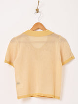 【3色展開】Meridian メッシュ 半袖 ニットポロシャツ