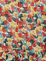 【3色展開】Meridian 花柄 シアー フリル ノースリーブワンピース