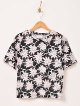 Meridian 花柄 レース 半袖カットソー