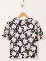 Meridian 花柄 レース 半袖カットソー