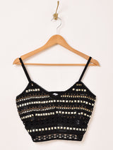 【2色展開】Emerald Motel メタルビーズ 刺繍 ビスチェ