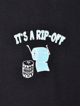 【2色展開】 プリントTシャツ「IT'S A RIP-OFF」
